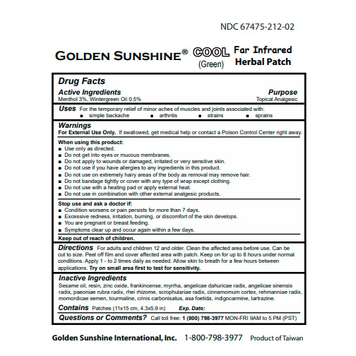 Golden Sushine Cool Herbal Patch