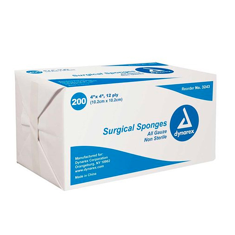 Non-sterile Cotton Gauze Dressing, 200/pack