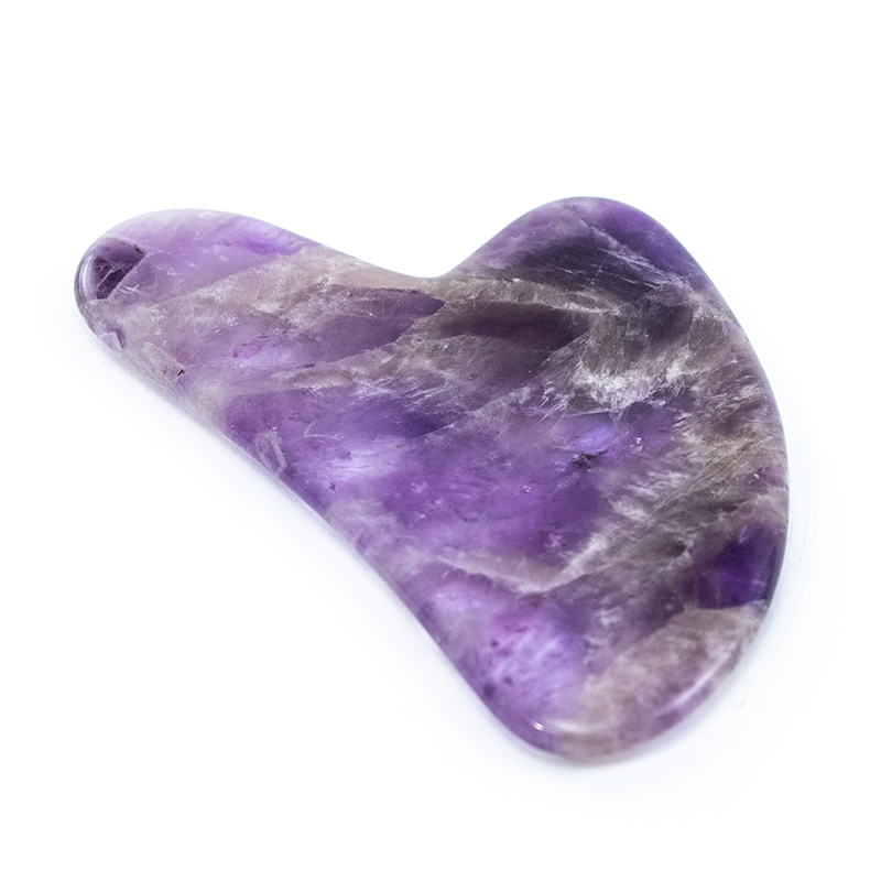 Amethyst Jade Heart Gua Sha Tool