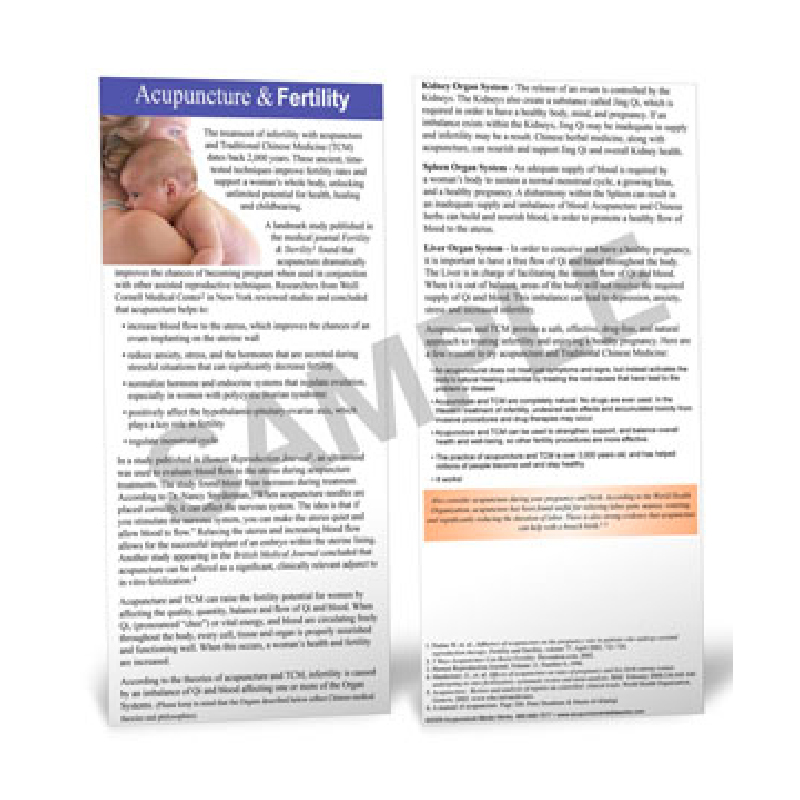 Fertility - Patient Education Card