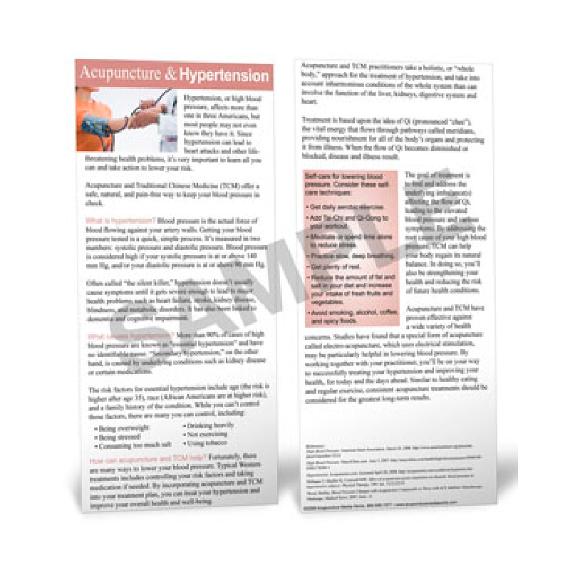 Hypertension - Patient Education Cards