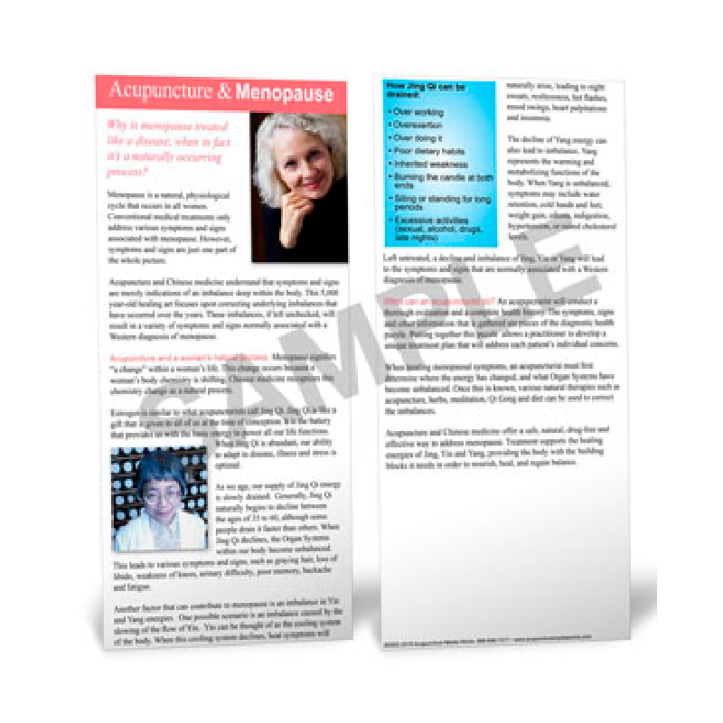 Menopause Patient Educational Card