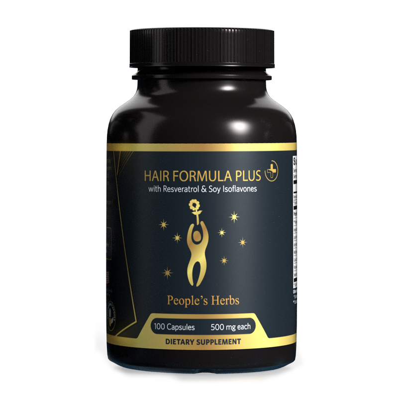 Hair Formula Plus with Resveratrol & Soy Isoflavones, 100 Caps