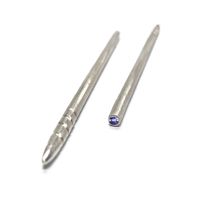 3.5 inch Sapphire Silver Teishins