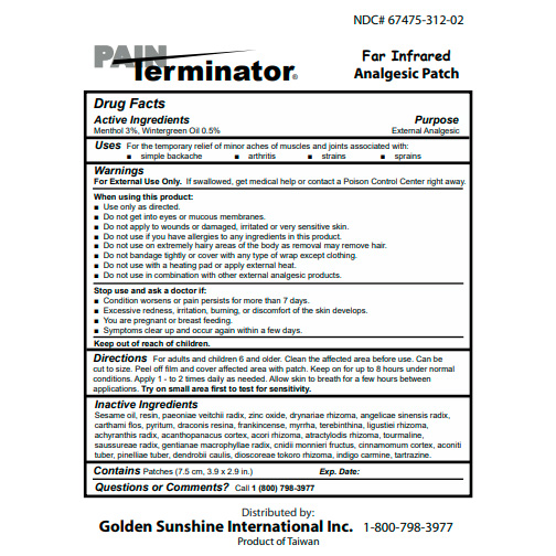Golden Sunshine Pain Terminator Patch (Professional)